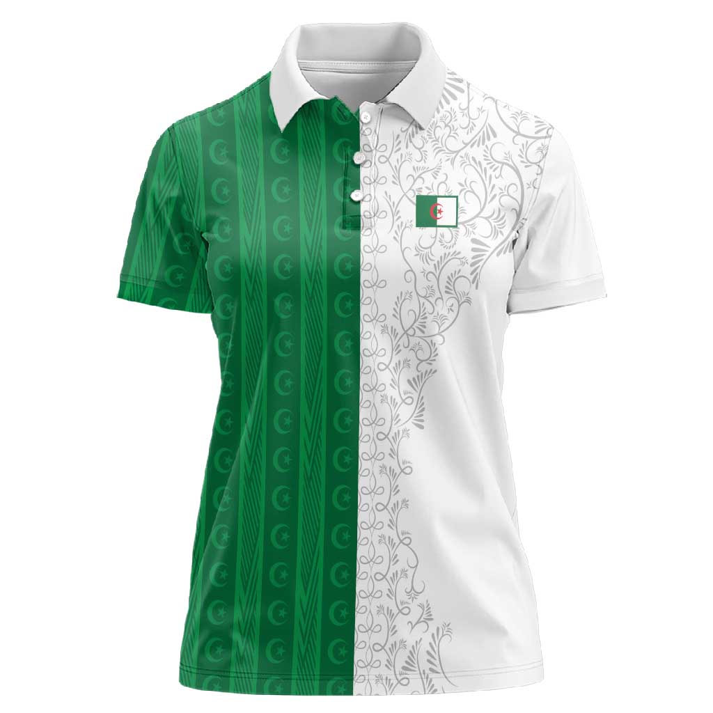 World Football 2026 Algeria Custom Women Polo Shirt Algeria Culture Heritage LT9