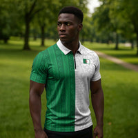 World Football 2026 Algeria Custom Zipper Polo Shirt Algeria Culture Heritage - Wonder Print Shop