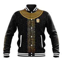 World Football 2026 Egypt Custom Baseball Jacket Ancient Egyptian Hieroglyphs - Wonder Print Shop