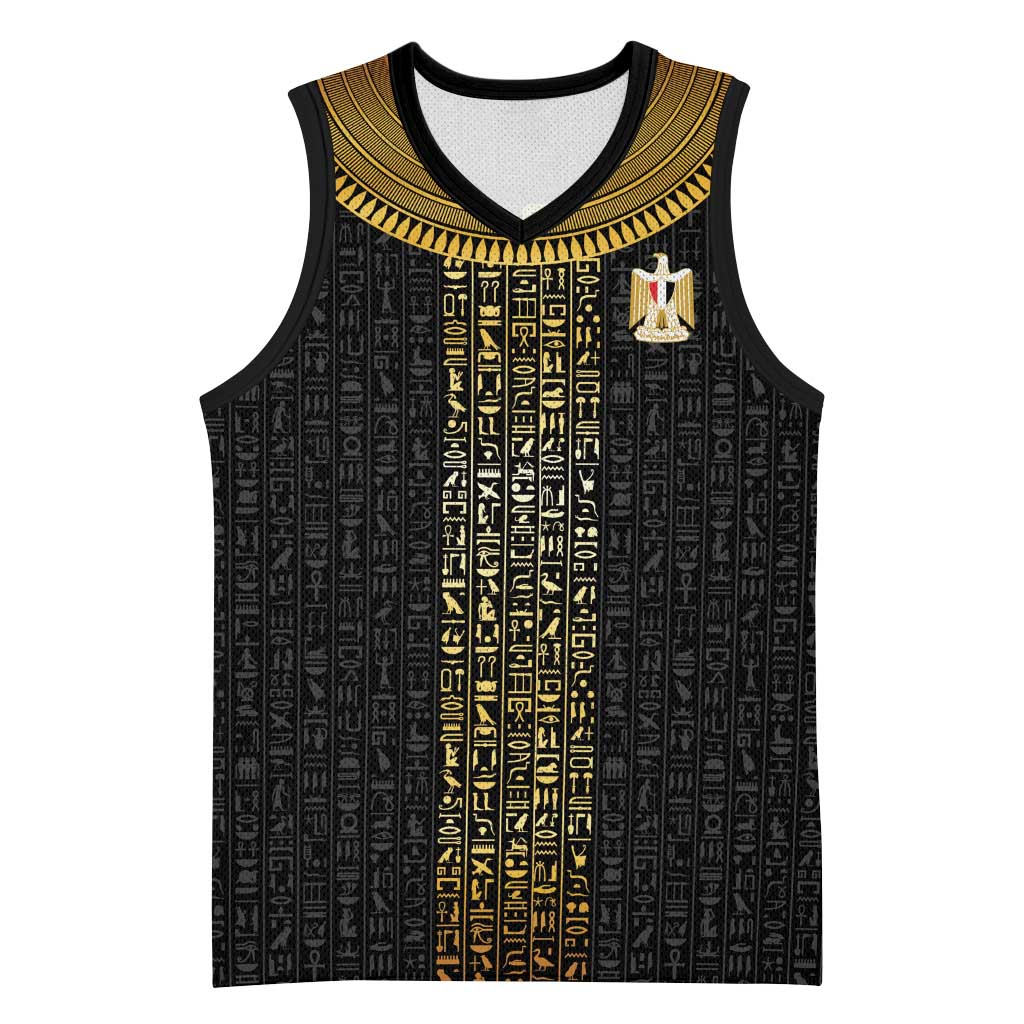 World Football 2026 Egypt Custom Basketball Jersey Ancient Egyptian Hieroglyphs - Wonder Print Shop