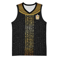 World Football 2026 Egypt Custom Basketball Jersey Ancient Egyptian Hieroglyphs - Wonder Print Shop