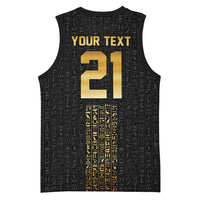 World Football 2026 Egypt Custom Basketball Jersey Ancient Egyptian Hieroglyphs - Wonder Print Shop