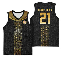 World Football 2026 Egypt Custom Basketball Jersey Ancient Egyptian Hieroglyphs - Wonder Print Shop