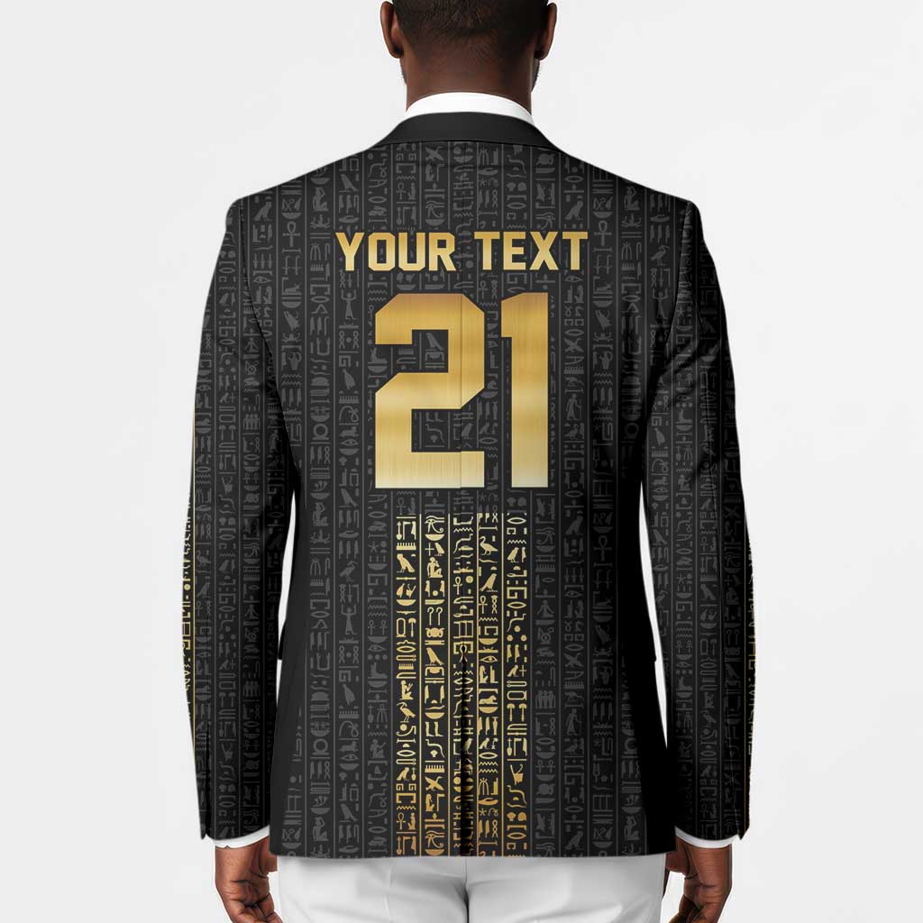 World Football 2026 Egypt Custom Blazer Ancient Egyptian Hieroglyphs - Wonder Print Shop