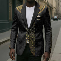 World Football 2026 Egypt Custom Blazer Ancient Egyptian Hieroglyphs - Wonder Print Shop