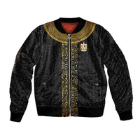 World Football 2026 Egypt Custom Bomber Jacket Ancient Egyptian Hieroglyphs - Wonder Print Shop