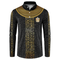 World Football 2026 Egypt Custom Button Sweatshirt Ancient Egyptian Hieroglyphs