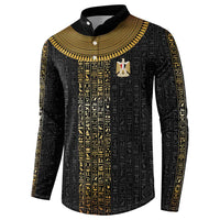 World Football 2026 Egypt Custom Button Sweatshirt Ancient Egyptian Hieroglyphs