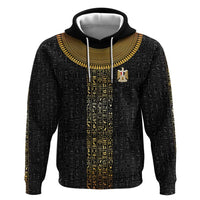 World Football 2026 Egypt Custom Hoodie Ancient Egyptian Hieroglyphs - Wonder Print Shop
