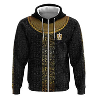 World Football 2026 Egypt Custom Hoodie Ancient Egyptian Hieroglyphs - Wonder Print Shop