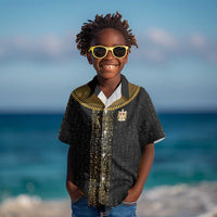 World Football 2026 Egypt Custom Kid Hawaiian Shirt Ancient Egyptian Hieroglyphs LT9
