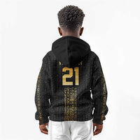 World Football 2026 Egypt Custom Kid Hoodie Ancient Egyptian Hieroglyphs - Wonder Print Shop
