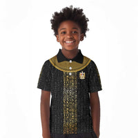 World Football 2026 Egypt Custom Kid Polo Shirt Ancient Egyptian Hieroglyphs LT9
