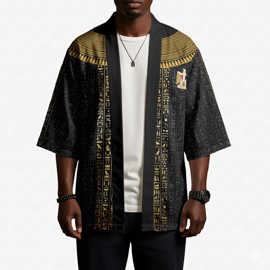 World Football 2026 Egypt Custom Kimono Ancient Egyptian Hieroglyphs - Wonder Print Shop