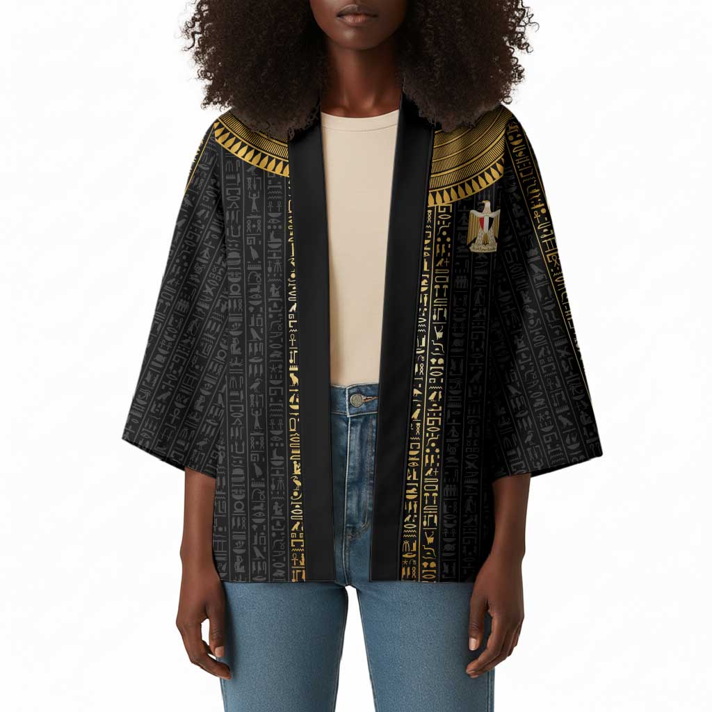 World Football 2026 Egypt Custom Kimono Ancient Egyptian Hieroglyphs - Wonder Print Shop