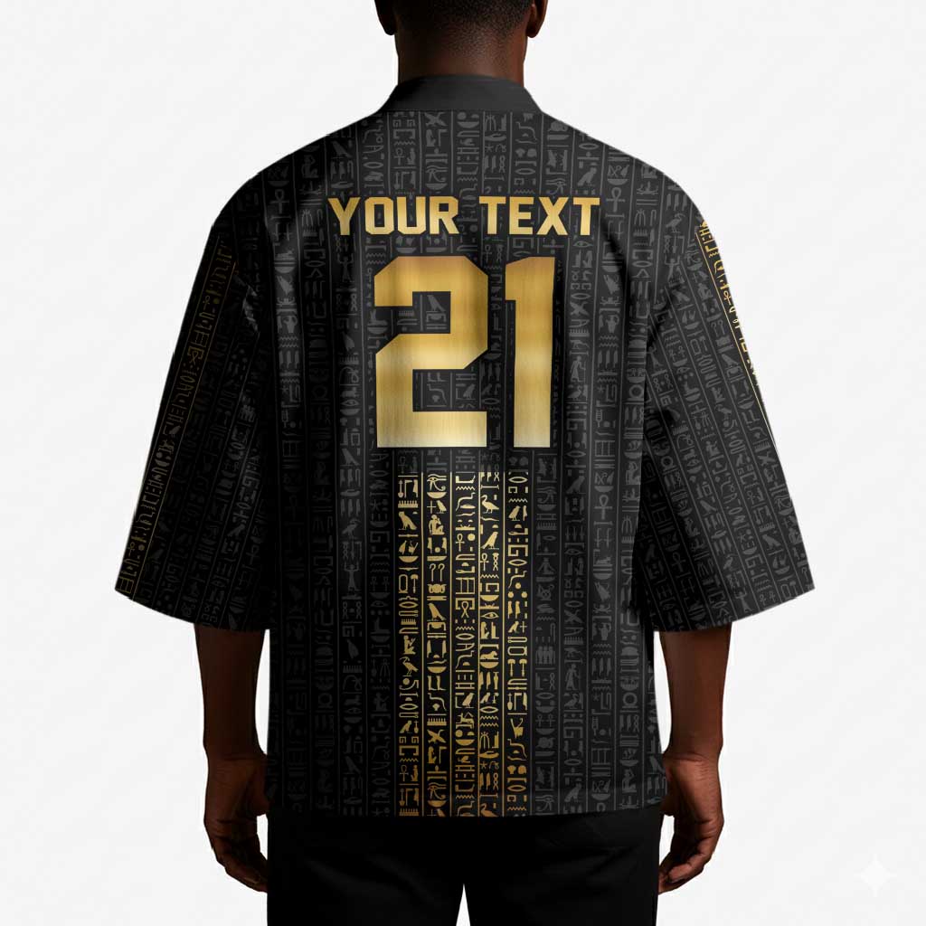 World Football 2026 Egypt Custom Kimono Ancient Egyptian Hieroglyphs - Wonder Print Shop