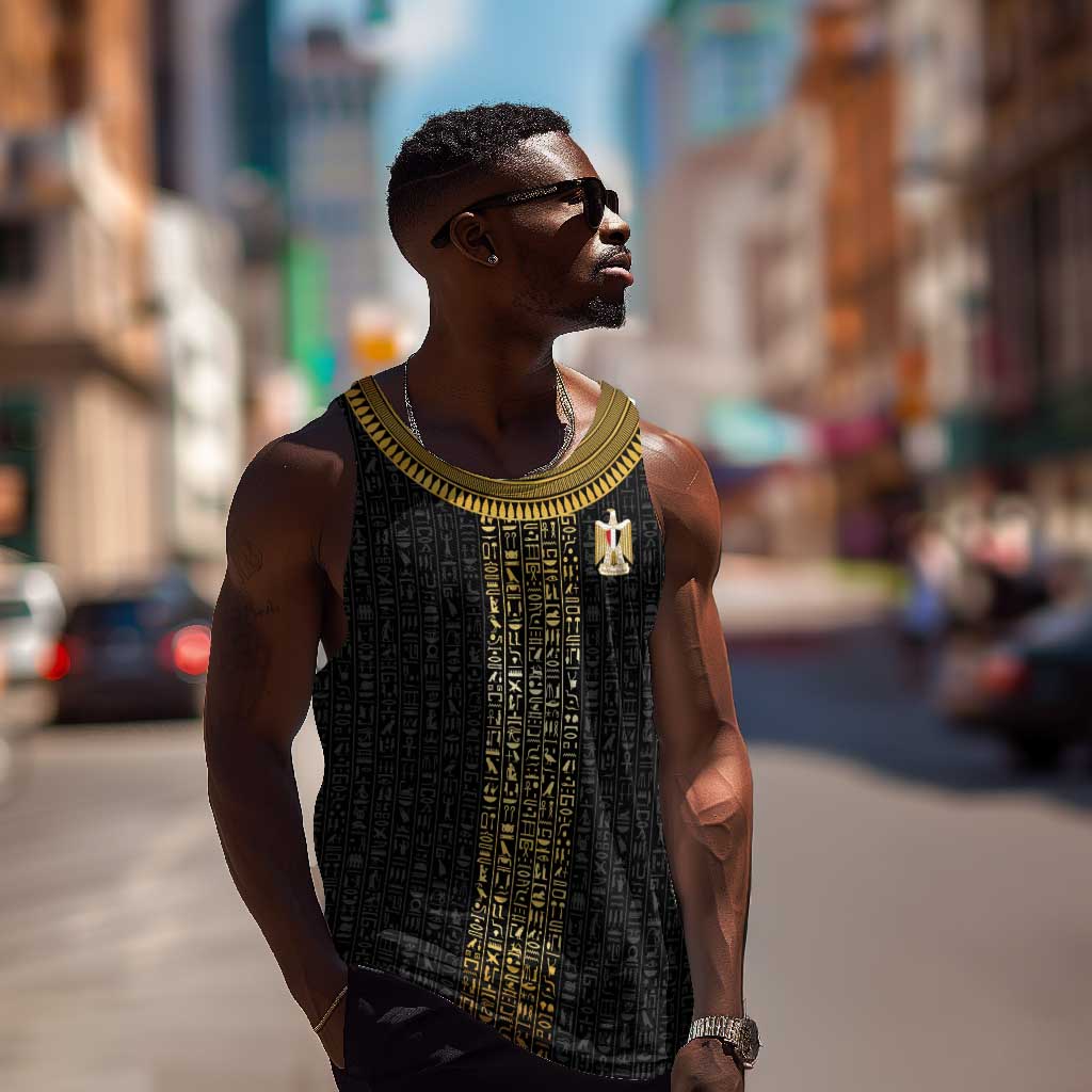 World Football 2026 Egypt Custom Men Tank Top Ancient Egyptian Hieroglyphs - Wonder Print Shop