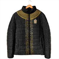 World Football 2026 Egypt Custom Padded Jacket Ancient Egyptian Hieroglyphs - Wonder Print Shop