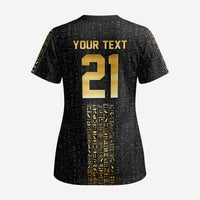 World Football 2026 Egypt Custom Scrub Top Ancient Egyptian Hieroglyphs - Wonder Print Shop