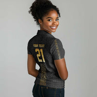 World Football 2026 Egypt Custom Women Polo Shirt Ancient Egyptian Hieroglyphs LT9