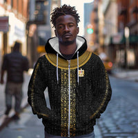 World Football 2026 Egypt Custom Zip Hoodie Ancient Egyptian Hieroglyphs - Wonder Print Shop