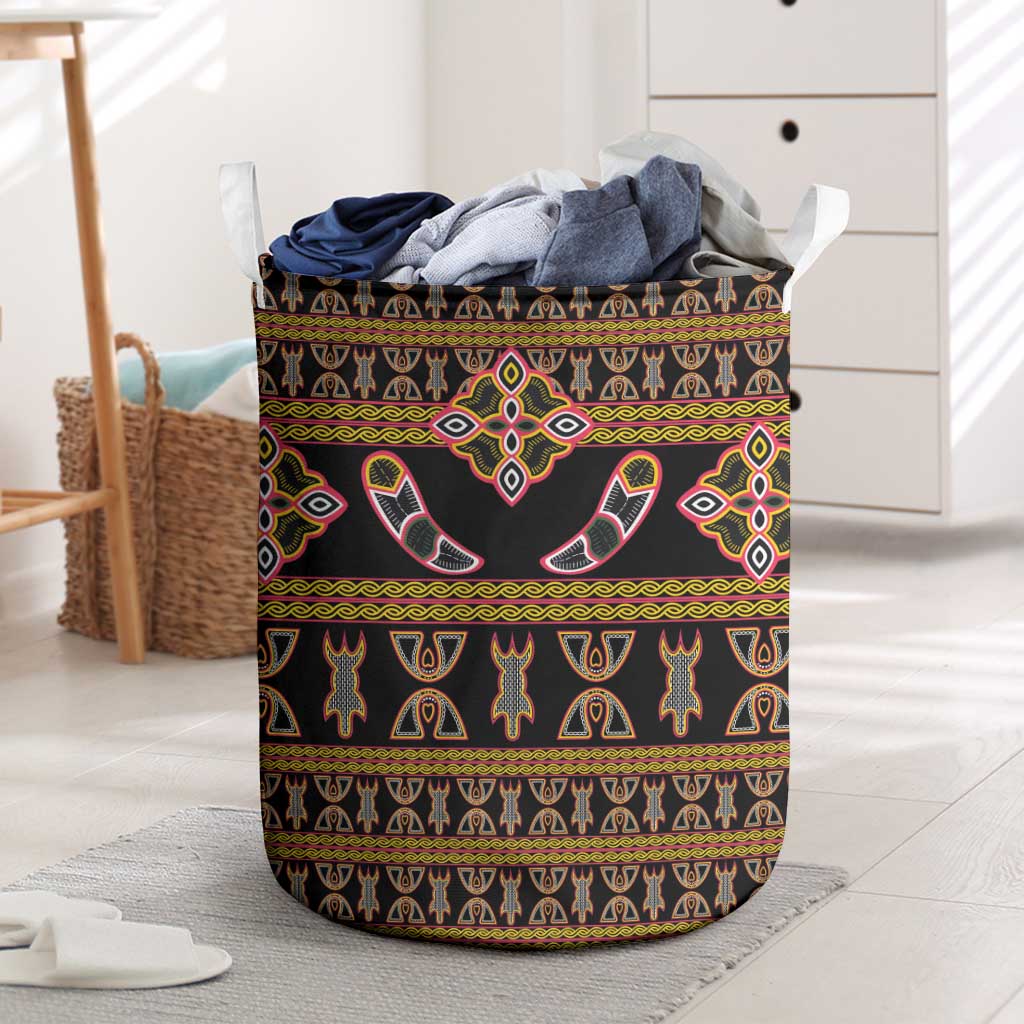 Bamenda Toghu Laundry Basket Traditional Attire Pattern