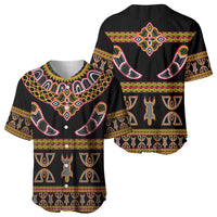 Bamenda Toghu Baseball Jersey Traditional Attire Pattern