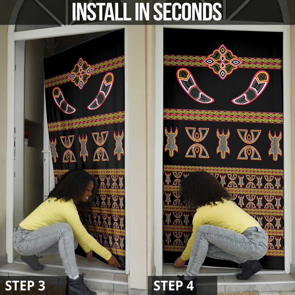 Bamenda Toghu Door Cover Traditional Attire Pattern