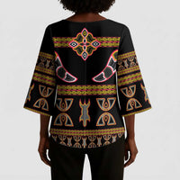 Bamenda Toghu Kimono Sleeve Blouse Traditional Attire Pattern