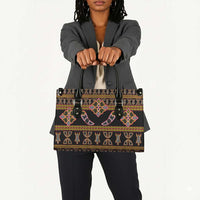 Bamenda Toghu Leather Bag Traditional Attire Pattern