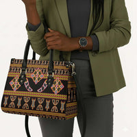 Bamenda Toghu Leather Bag Traditional Attire Pattern