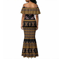 Bamenda Toghu Mermaid Dress Traditional Attire Pattern
