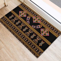 Bamenda Toghu Rubber Doormat Traditional Attire Pattern