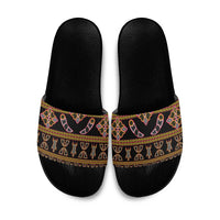 Bamenda Toghu Slide Sandals Traditional Attire Pattern