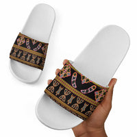 Bamenda Toghu Slide Sandals Traditional Attire Pattern