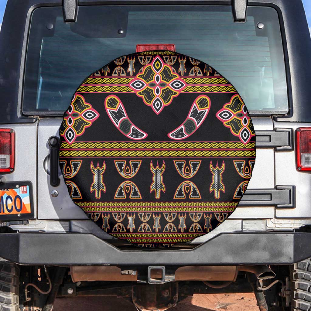 Bamenda Toghu Spare Tire Cover Traditional Attire Pattern