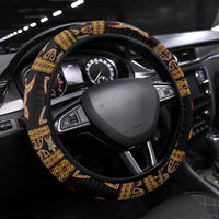 Bamenda Toghu Steering Wheel Cover Traditional Attire Pattern