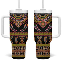 Bamenda Toghu Tumbler With Handle Traditional Attire Pattern