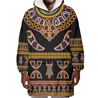 Bamenda Toghu Wearable Blanket Hoodie Traditional Attire Pattern