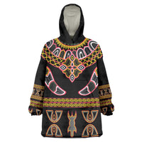 Bamenda Toghu Wearable Blanket Hoodie Traditional Attire Pattern