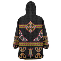 Bamenda Toghu Wearable Blanket Hoodie Traditional Attire Pattern