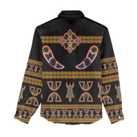 Bamenda Toghu Women Casual Shirt Traditional Attire Pattern