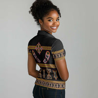 Bamenda Toghu Women Polo Shirt Traditional Attire Pattern