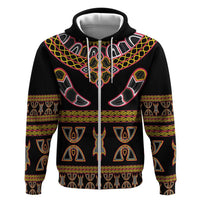 Bamenda Toghu Zip Hoodie Traditional Attire Pattern