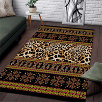 Cameroon Cheetah Toghu Pattern Area Rug