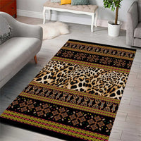 Cameroon Cheetah Toghu Pattern Area Rug