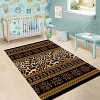 Cameroon Cheetah Toghu Pattern Area Rug