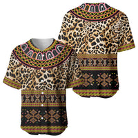 Cameroon Cheetah Toghu Pattern Baseball Jersey