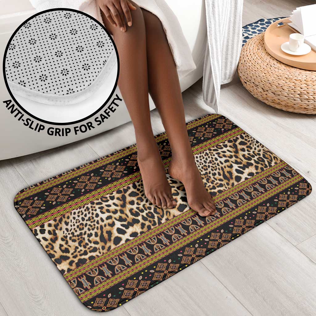 Cameroon Cheetah Toghu Pattern Bathroom Set