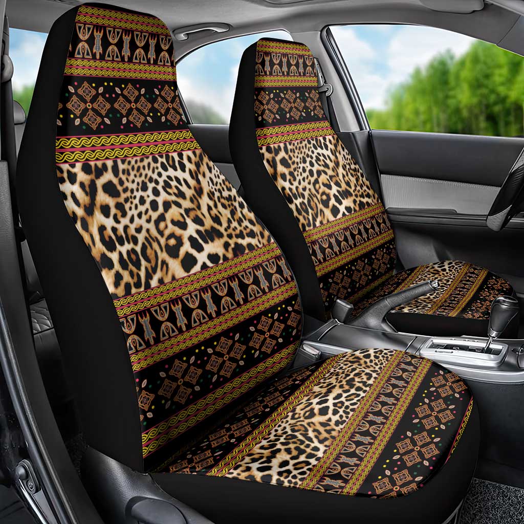 Cameroon Cheetah Toghu Pattern Car Seat Cover